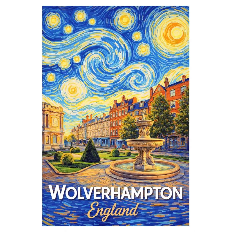 Wolverhampton, Angleterre, Nuit étoilée