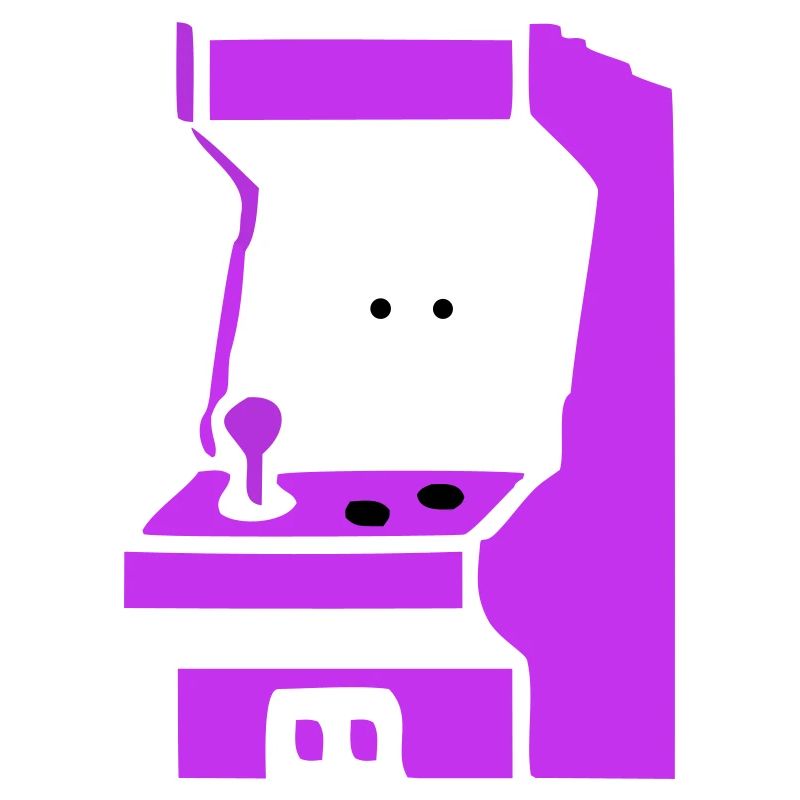  Spielautomat Arcade Silhouette