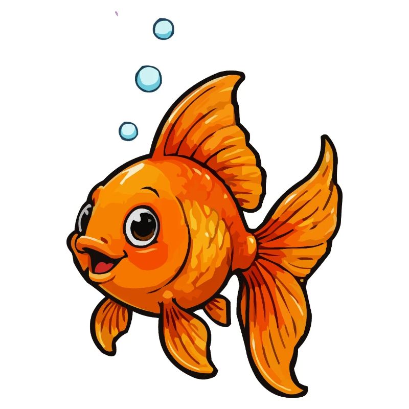 Orange Goldfish Comic