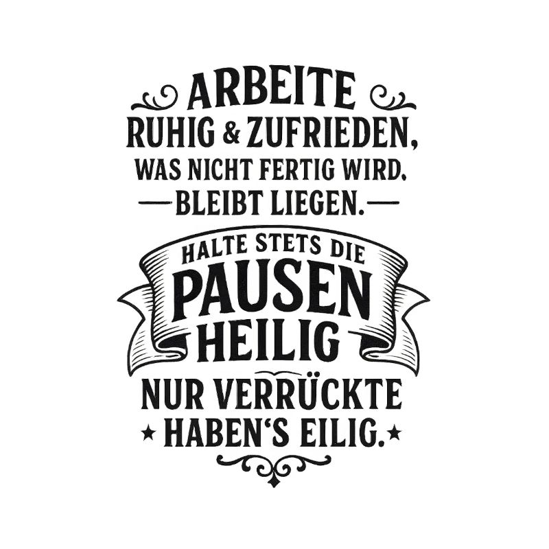 ARBEIT klingt besser - Coole Spruch Geschenk Idee