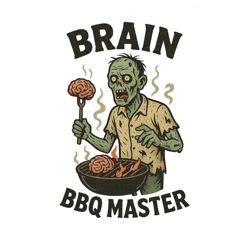 Zombie Grill Master Brain BBQ
