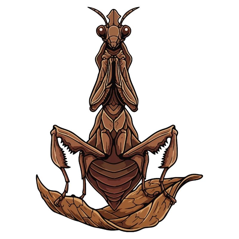 Mante Feuille Morte Mantis Praying Insecte