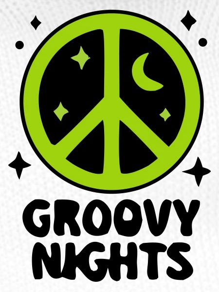 Groovy Peace Sign Logo