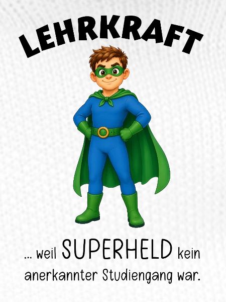 Geschenkideen Lehrer Superheld