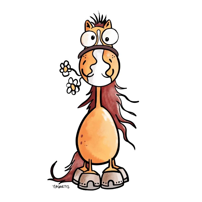 Da steht ein Pferdchen