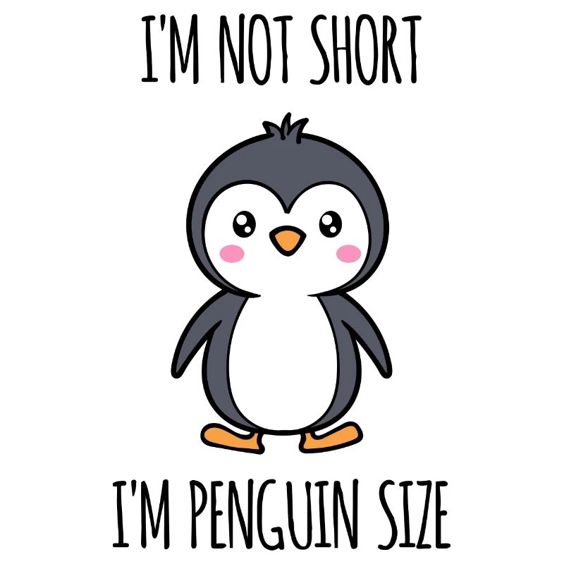 Süß Seevogel Pinguin Tier Vogel Statement