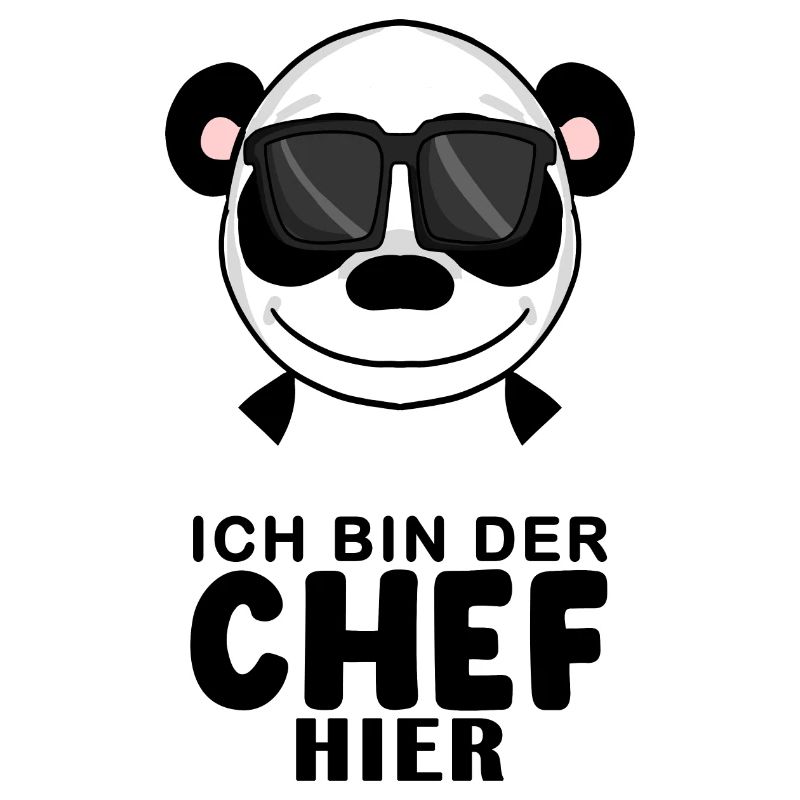 Chef Spruch Anführer Panda Motiv