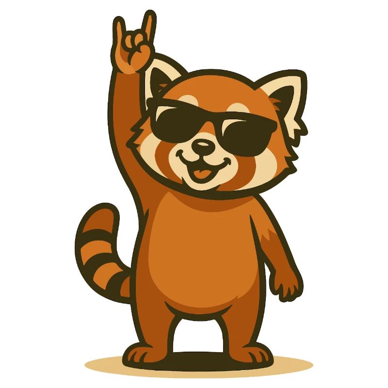 Red Panda Rocker – Cool Panda Cub