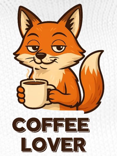 Coffee-loving fox