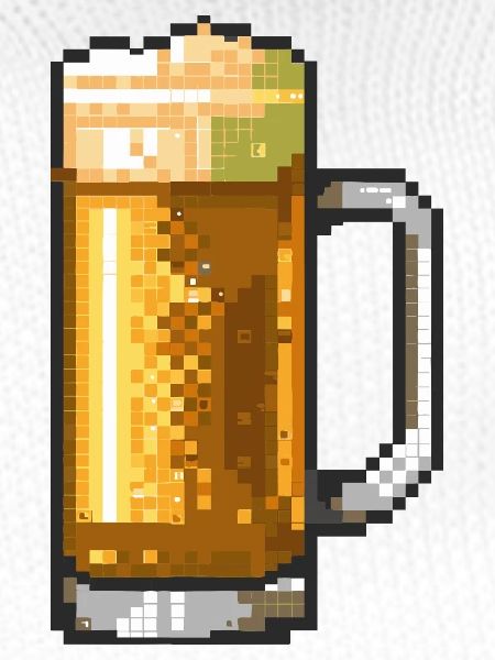 Bierkrug Pixelkunst