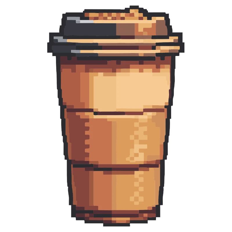 Pixel Coffee Mug Art