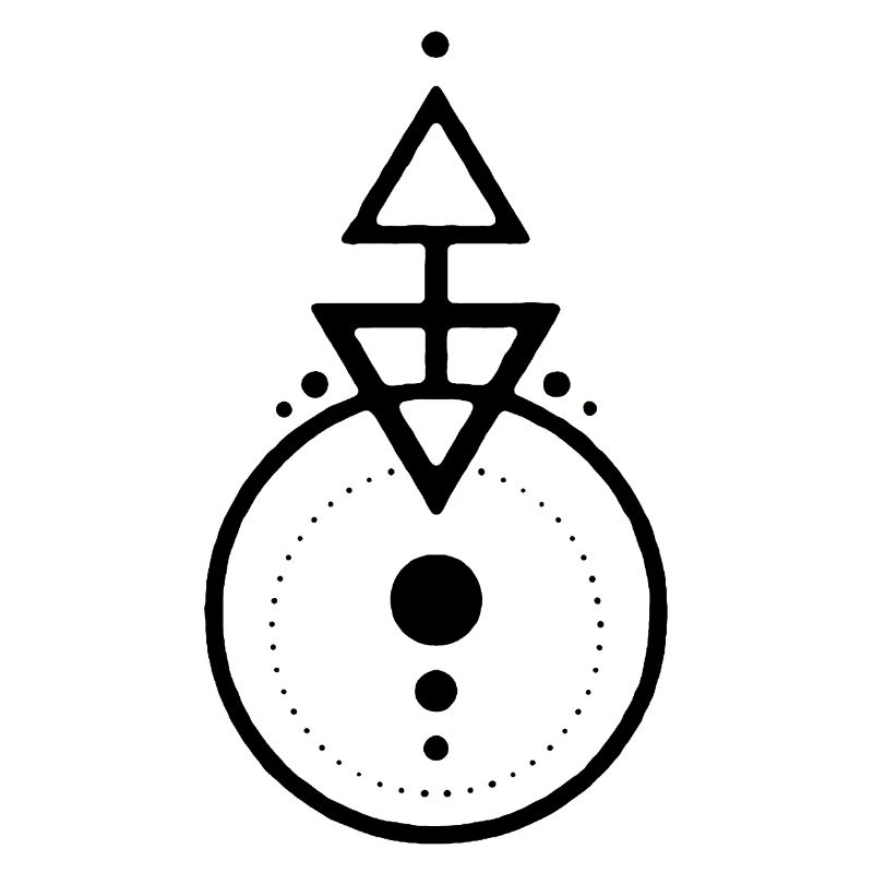 Black geometric design