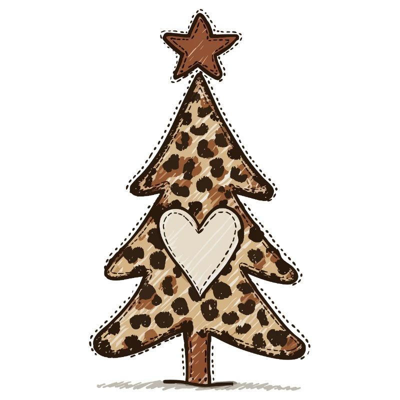 Leoprint Christmas Tree - Leo Pattern