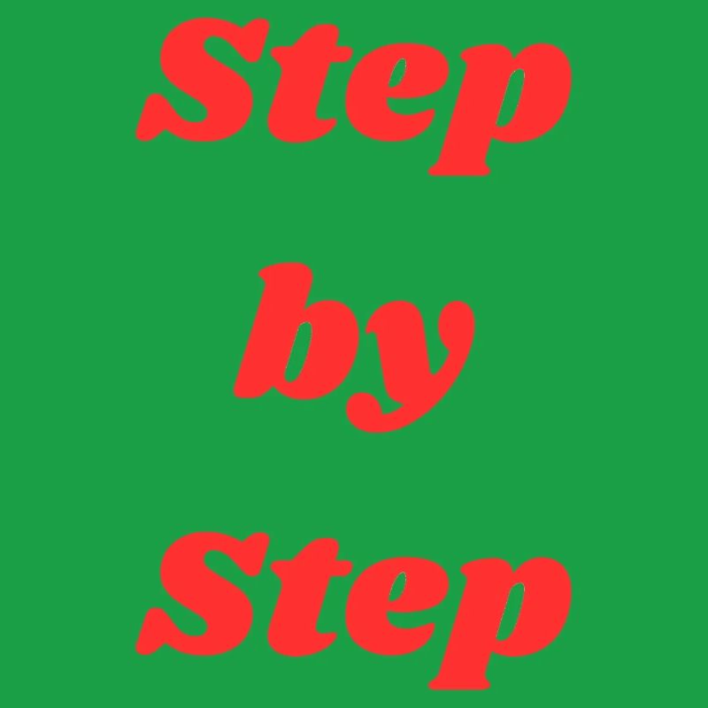 Step by step typography