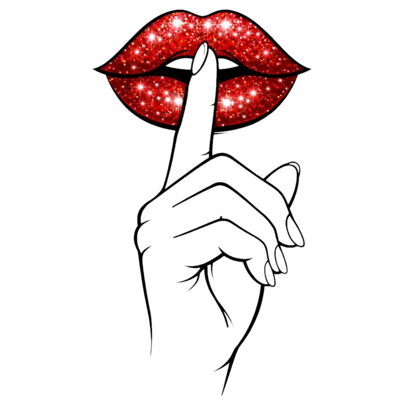 Psst Lips – Mysterious Statement Shirt
