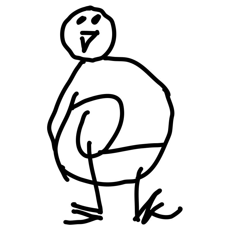 Kritzel Pinguin