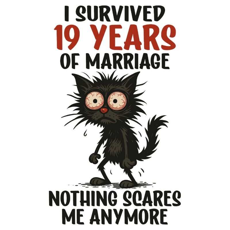 19 Hochzeitstag Geschenk Mann Frau Ehemann Ehefrau