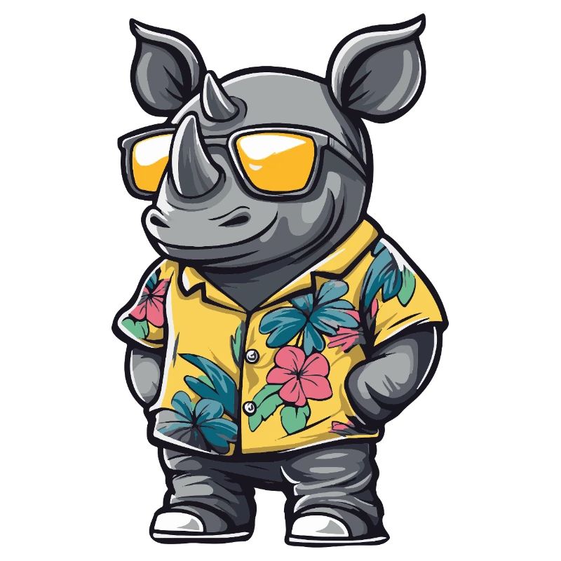 Rhino Comic Vacation