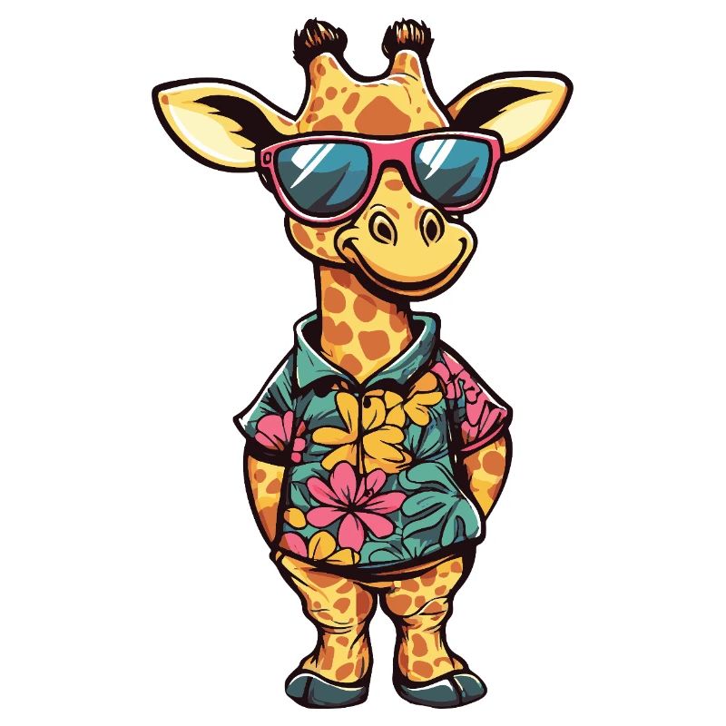 Giraffe Comic Vacation