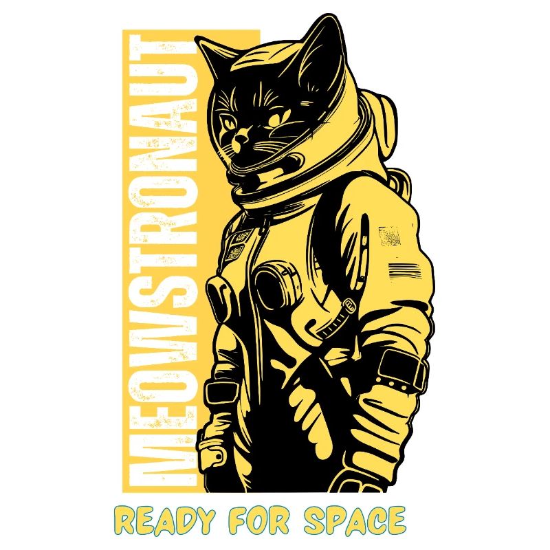 Space Ready Astronaut Cat