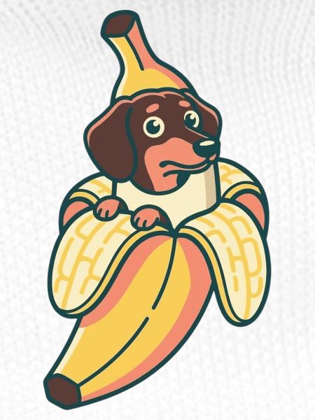 Dackel Banane