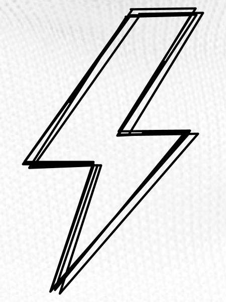 Blitz handgezeichnet