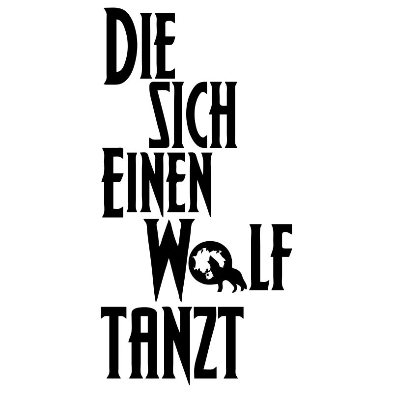 Die sich einen Wolf tanzt Tanz Tanzen Geschenk