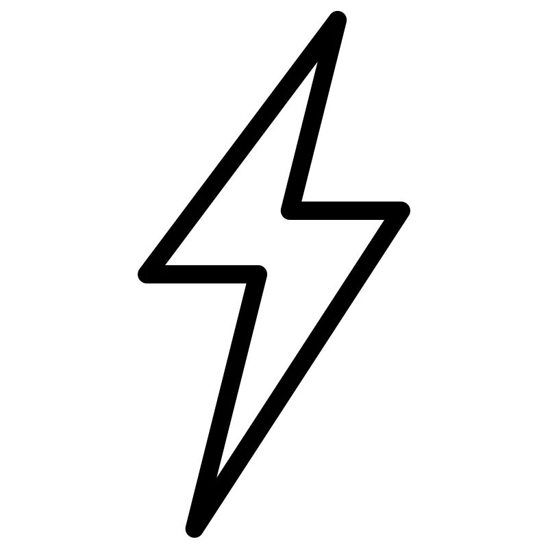 Lightning Symbol Outline Thunder Thunderstorm