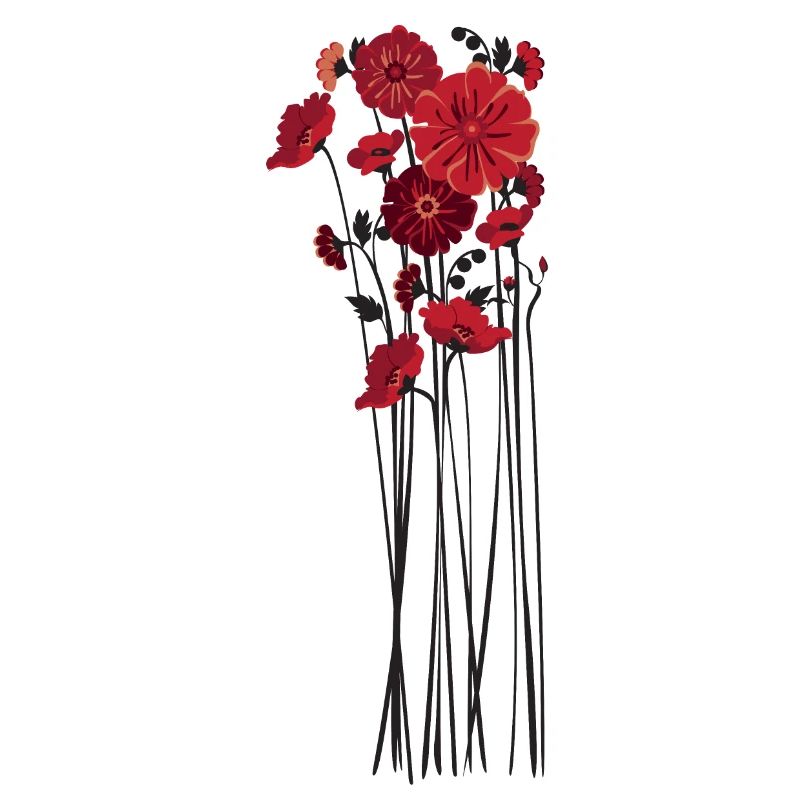 Pebble Flowers Illustration