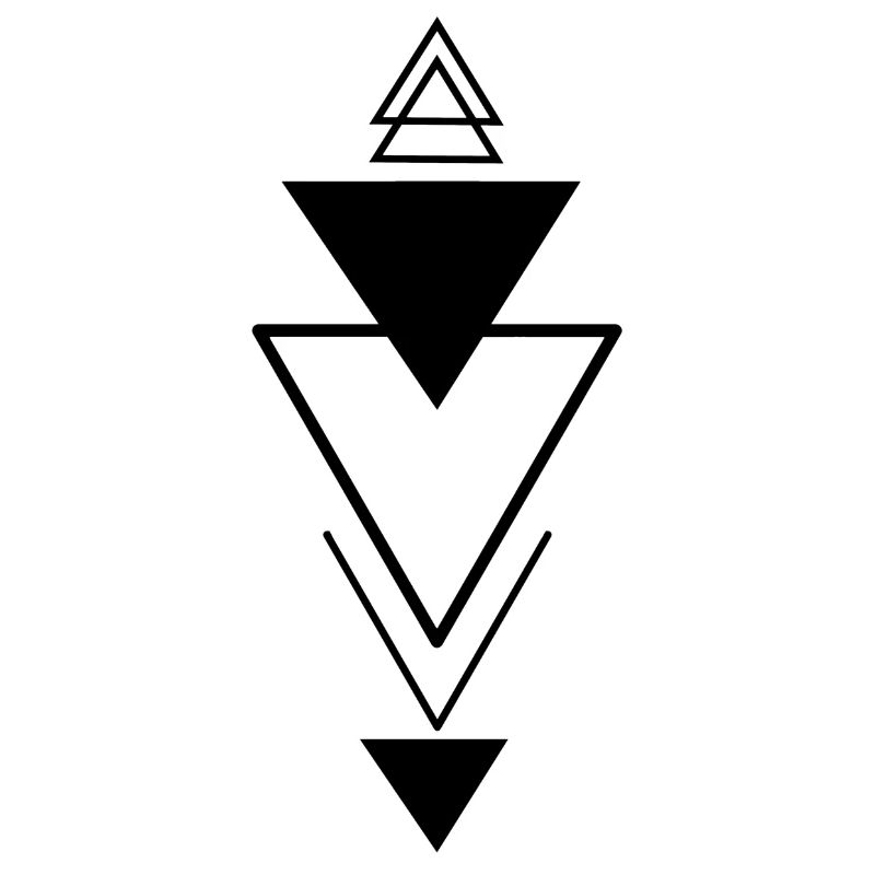 Triangular symbol (black)