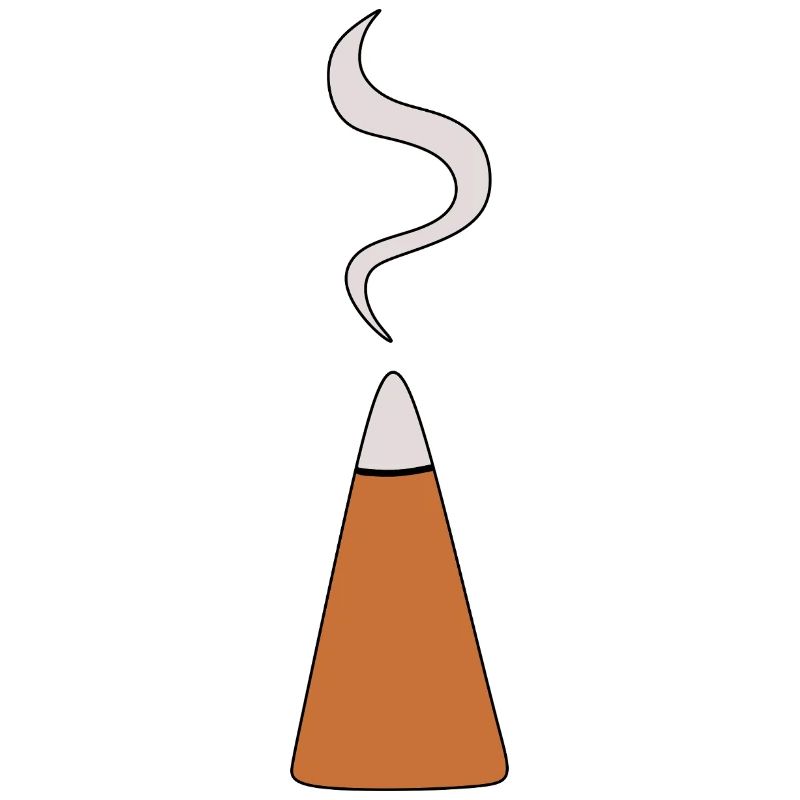 Incense Cone with Smoke