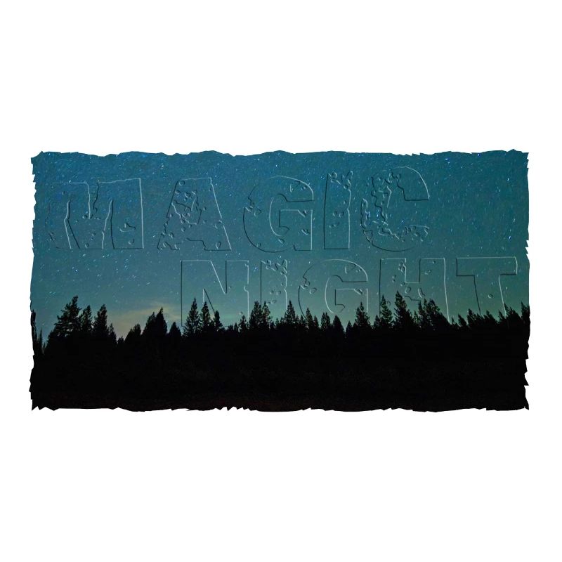 Magic Night | Nachthimmel mit Wald (2. Upload)