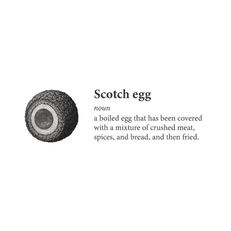 Scotch Egg Dictionary Art Tee