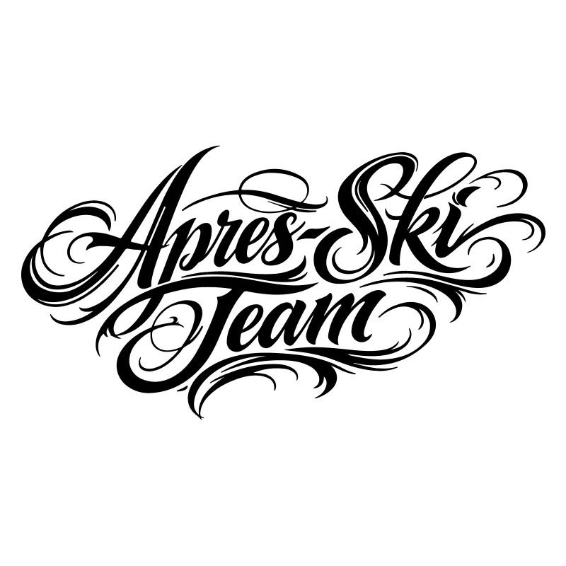 Après Ski Team lettering