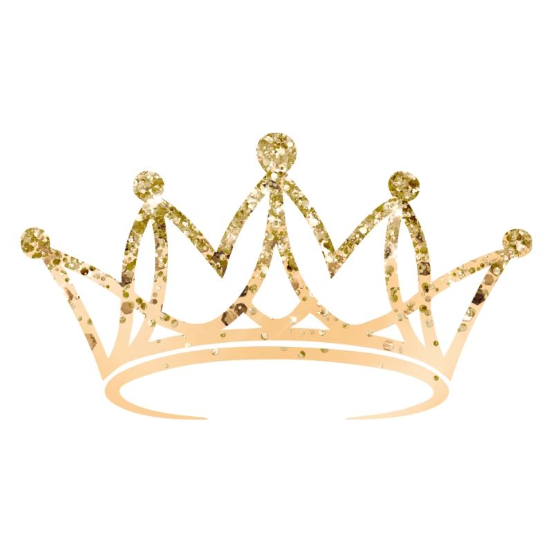 Crown, elegant, golden, customizable