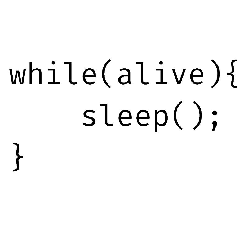 while(alive){ sleep(); Meme