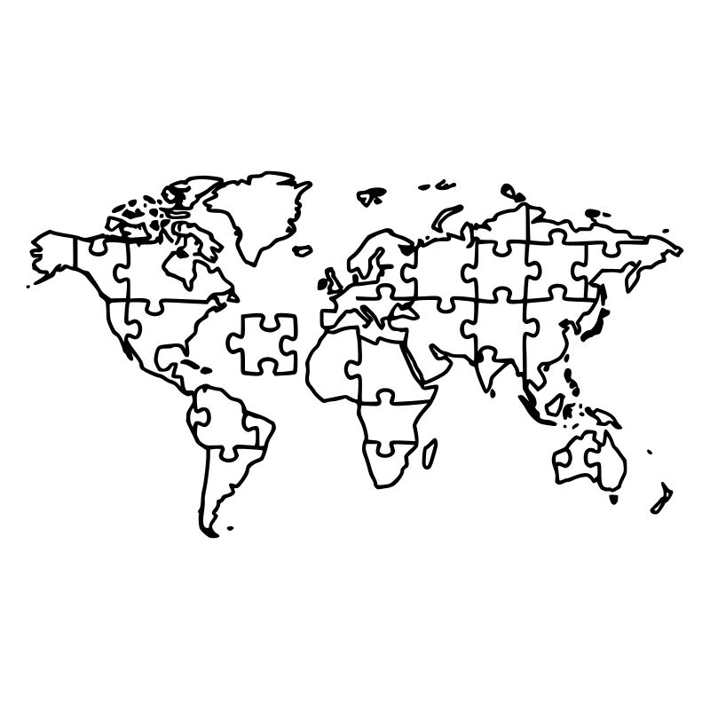 World Map Puzzle Earth Global