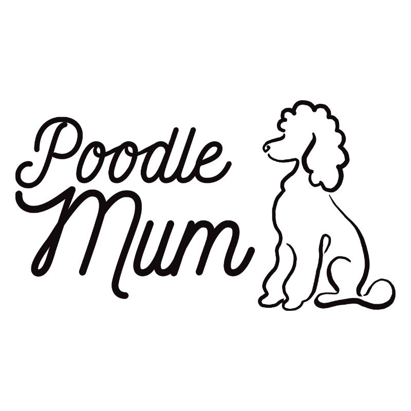 Pudel Mum Silhouette & Script
