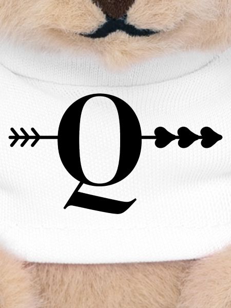 Buchstabe Q Pfeilherz