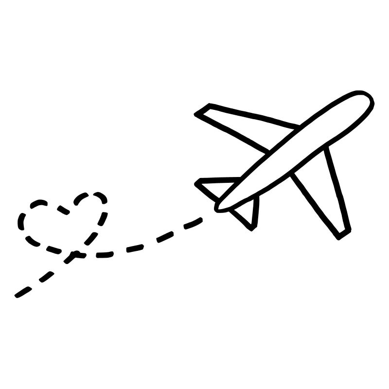 Herz und Flugzeug