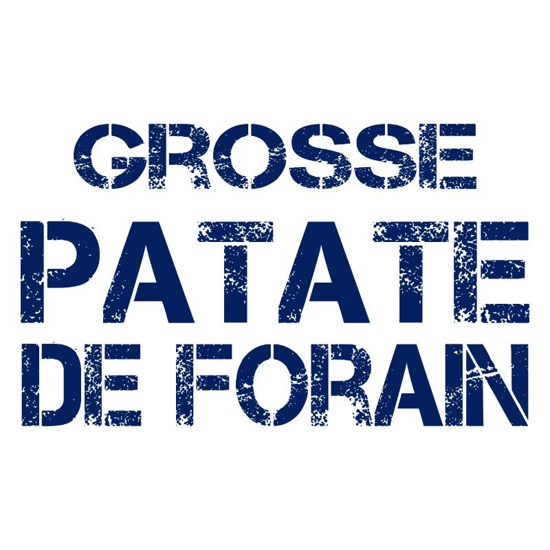 Grosse Patate de forain (bleu)