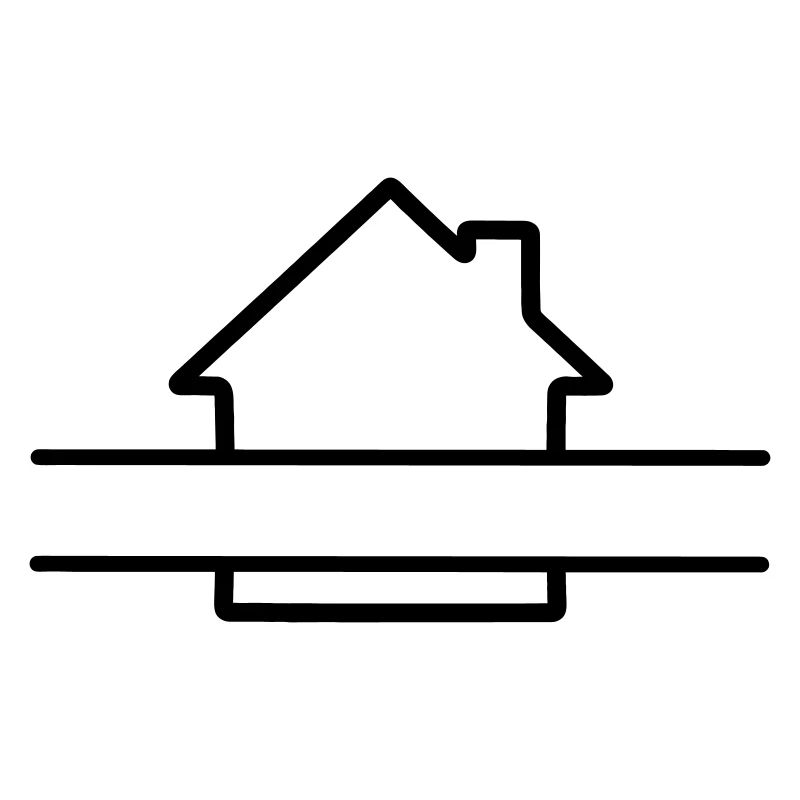 Haus einfaches langes Textbanner