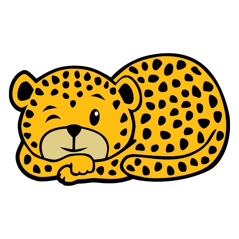 Schlafender Leopard