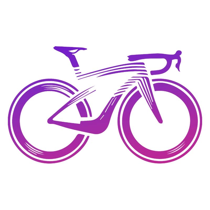 Design de vélo abstrait en violet