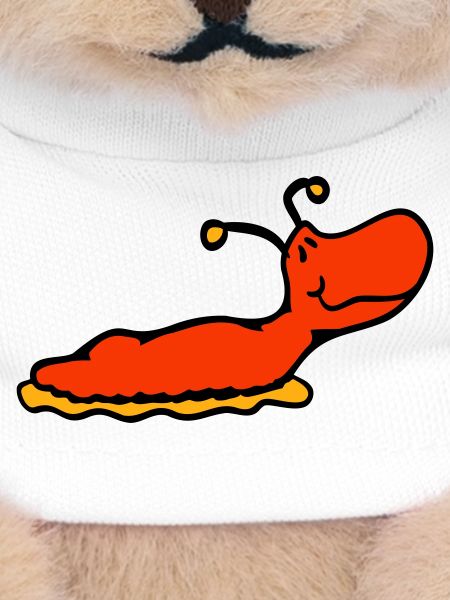Slug snail without shell smiles