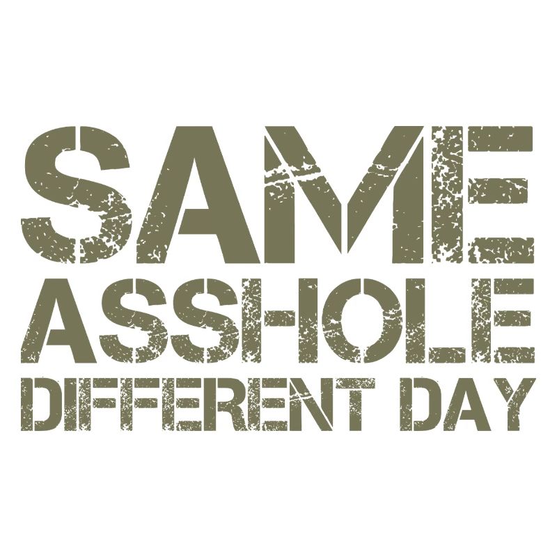Same Asshole, different day