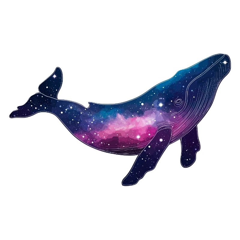 Whale Subtle Bisexual Bi Galaxy Whale Space