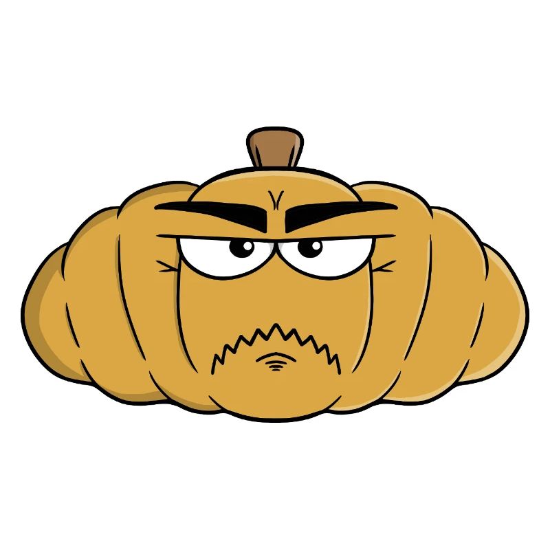 Expressive Furious Grumpy Pumpkin