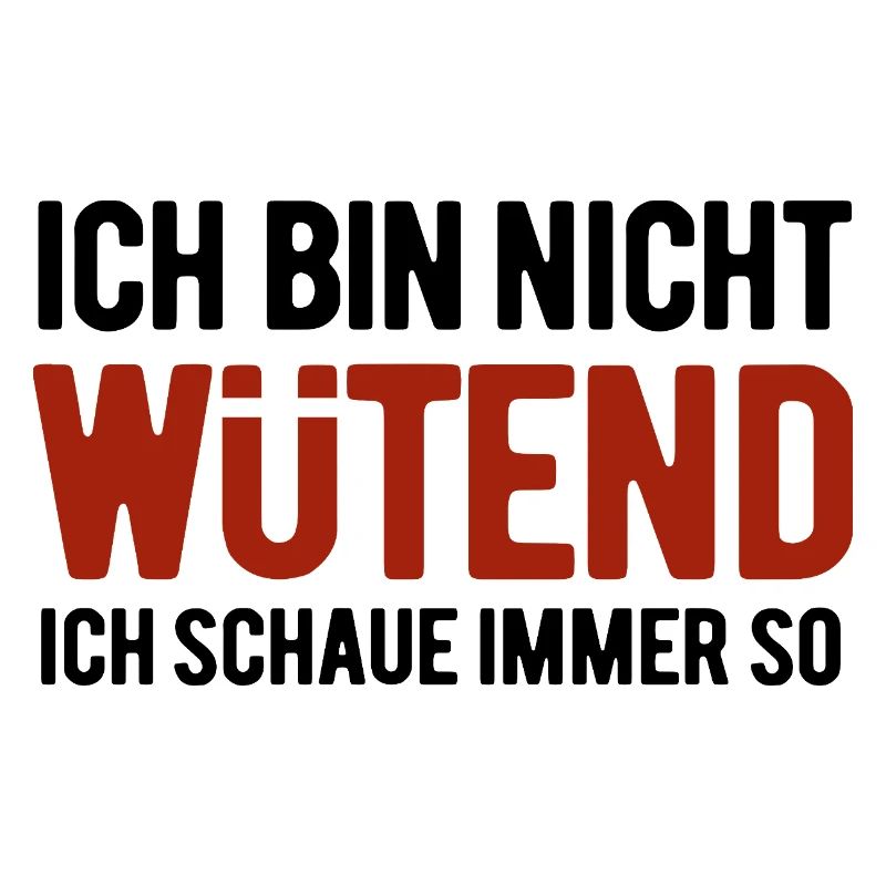 Ich bin nicht wütend - ich schaue immer so