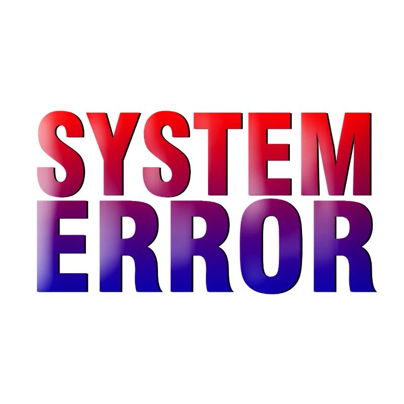 System Error Gradient Typo